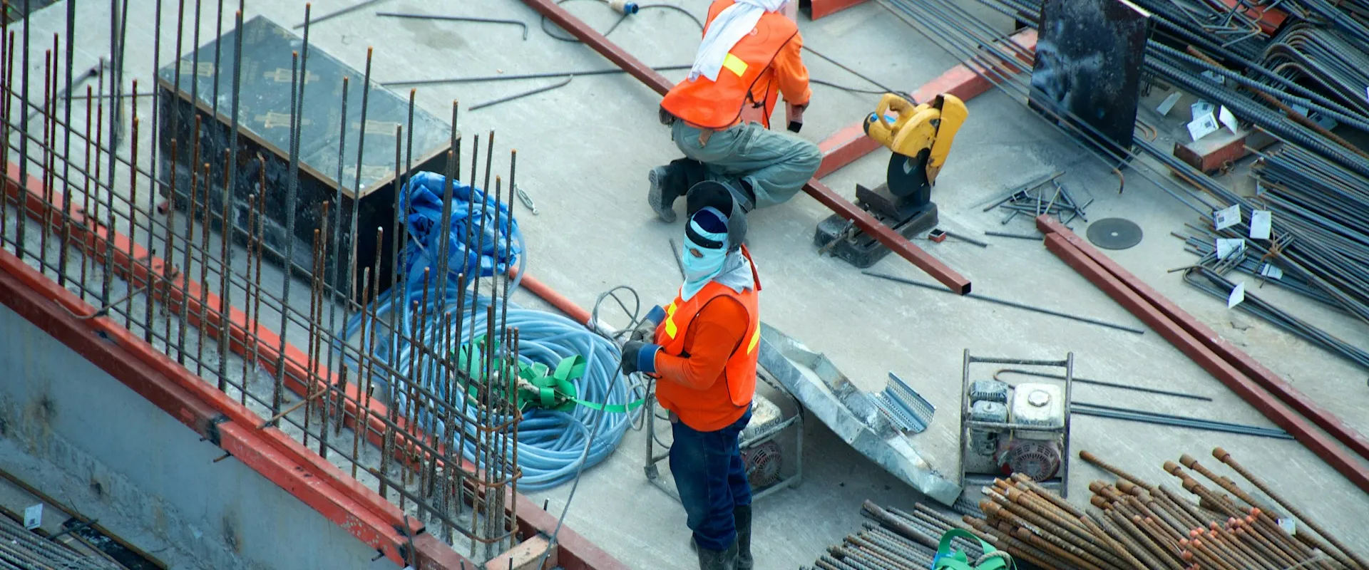 Steel structure construction showcasing engineering excellence