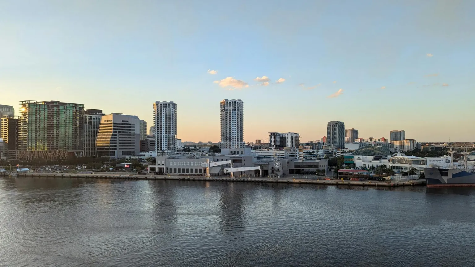 Tampa Bay skyline at sunset - VP Associates serves the Tampa Bay area with over 30 years of combined structural engineering experience